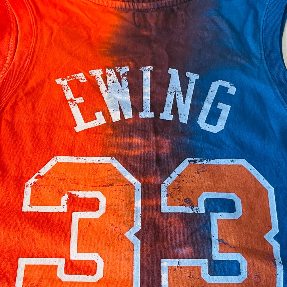 Mitchell & Ness New York Knicks Patrick Ewing Tie Dye Tank Top Jersey $90 NEW - Picture 7 of 8